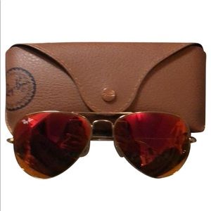 Brand new red ray bans !!